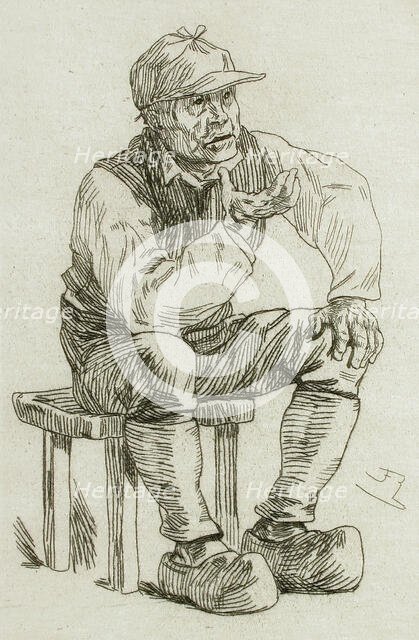 L'Oracle du Hameau, 1878. Creator: Félicien Rops.