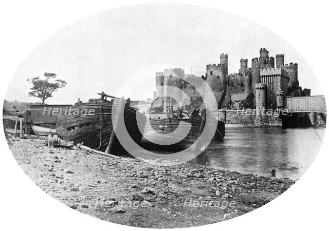 Conway Castle, north Wales, 1908-1909.Artist: Ernest W Jackson
