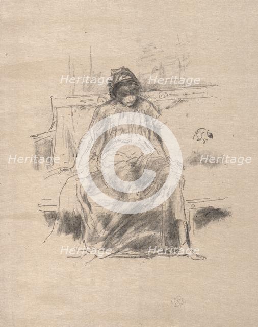 The Draped Figure Seated, 1893. Creator: James McNeill Whistler (American, 1834-1903).