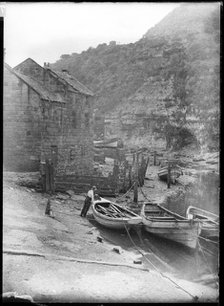 Staithes Beck, Loftus, Redcar and Cleveland, North Yorkshire, 1900-1940. Creator: Edwin Dockree.