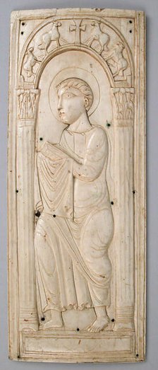 Ivory Plaque with Saint Paul (?), Frankish, 5th-6th century. Creator: Unknown.