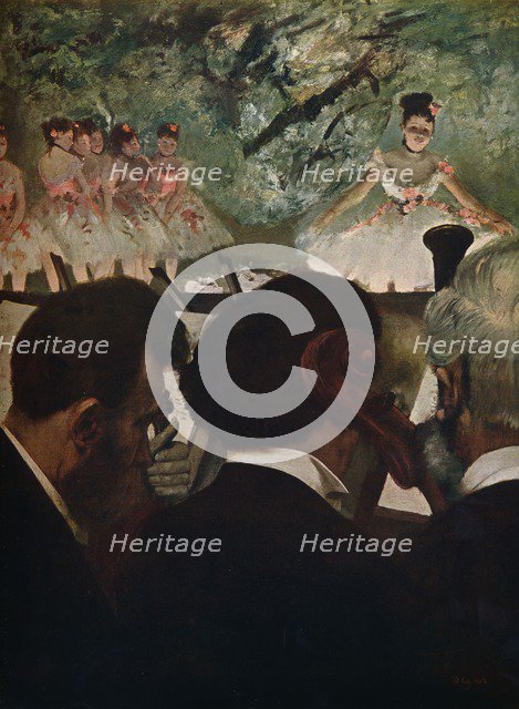 'Orchestra Muscians', c1872. Artist: Edgar Degas.
