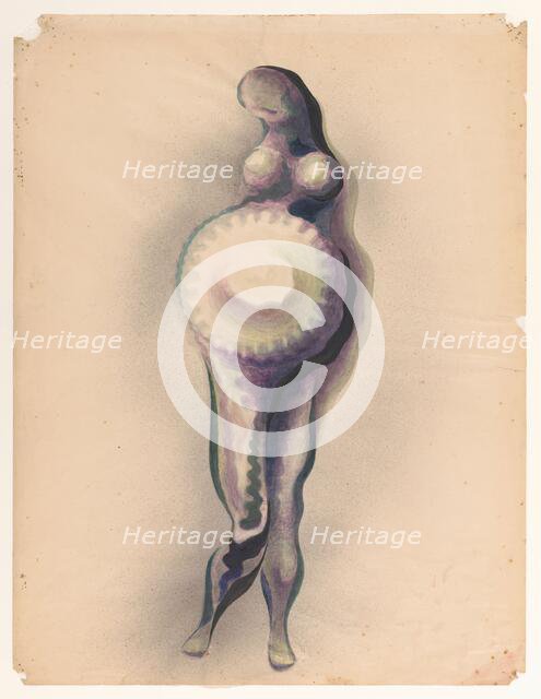 Pregnant woman, c.1920. Creator: Jacob Bendien.