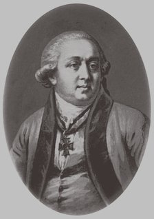 Portrait of the architect Ivan Yegorovich Starov (1745-1808), 1870. Artist: Lushev, Andrey Mikhaylovich (1822-?)