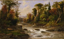 On the St. Annes, East Canada, 1863, 1865. Creator: Robert Seldon Duncanson.