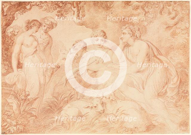 Shepherds and Shepherdesses, 1789. Creator: Conrad Martin Metz (German, 1749-1827).