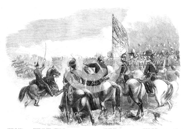 Review of Royal Horse Artillery and Field Batteries at Woolwich, by the Duke of Cambridge..., 1860. Creator: Frederick John Skill.