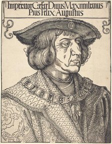 Emperor Maximilian I, c. 1518. Creator: Albrecht Durer.