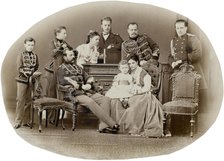 The Family of Emperor Alexander II of Russia, c. 1871. Creator: Levitsky, Sergei Lvovich (1819-1898).