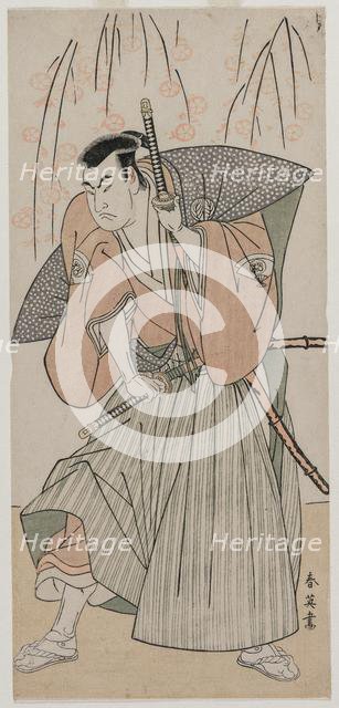 Onoe Matsusuke I as a Samurai Standing Beneath a Cherry Tree, late 1780s. Creator: Katsukawa Shunei (Japanese, 1762-1819).