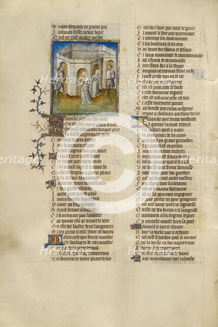 The Personifications of Resistance, Shame, Anxiety, and Bad Mouth Watching..., about 1405. Creator: Unknown.