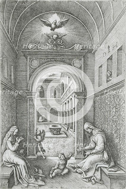 Virgin and Child and Saint Anne, 16th century. Creator: Daniel Hopfer.