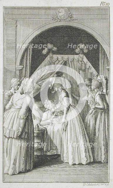 Illustration for Richardson's 'Clarissa', 1785. Creator: Daniel Nikolaus Chodowiecki.