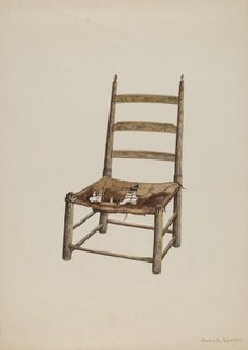 Handmade Chair, c. 1938. Creator: Annie B Johnston.
