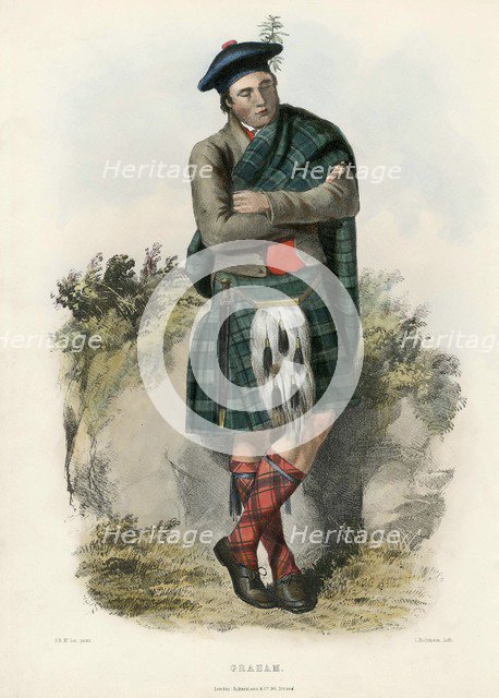 Graham, from The Clans of the Scottish Highlands, pub. 1845 (colour lithograph)