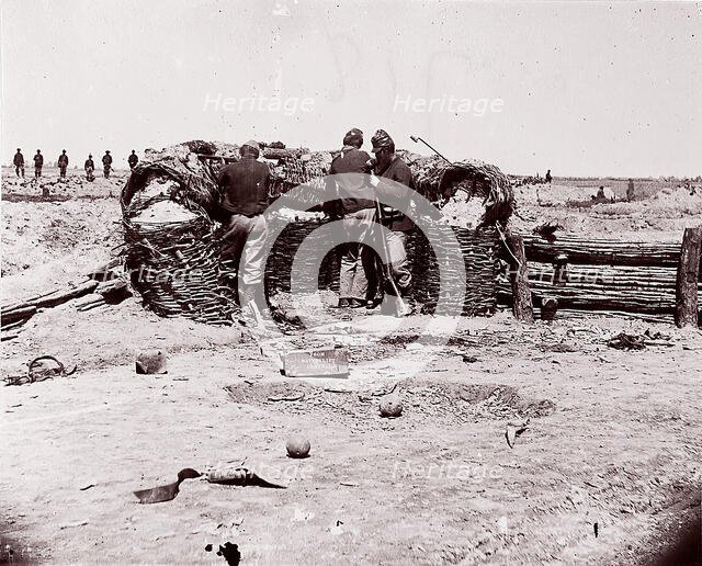 [Fort Sedgwick]/[Fort Price]. Brady album, p. 27, 1861-65. Creator: Tim O'Sullivan.