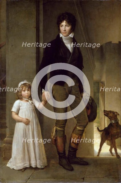 Jean-Baptiste Isabey (1767-1855) and his Daughter Alexandrine, 1795. Creator: Gérard, François Pascal Simon (1770-1837).