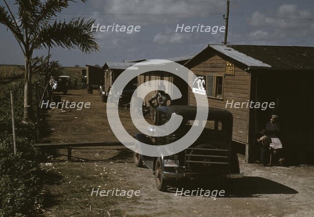 Houses which have been condemned by the Board of Health..., Belle Glade, Fla., 1941. Creator: Marion Post Wolcott.