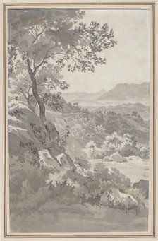 Valley in the Italian Campagna, 1820s(?). Creator: Unknown.