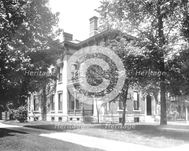 Residence of ex President Harrison, Indianapolis, Indiana, USA, c1900.  Creator: Unknown.