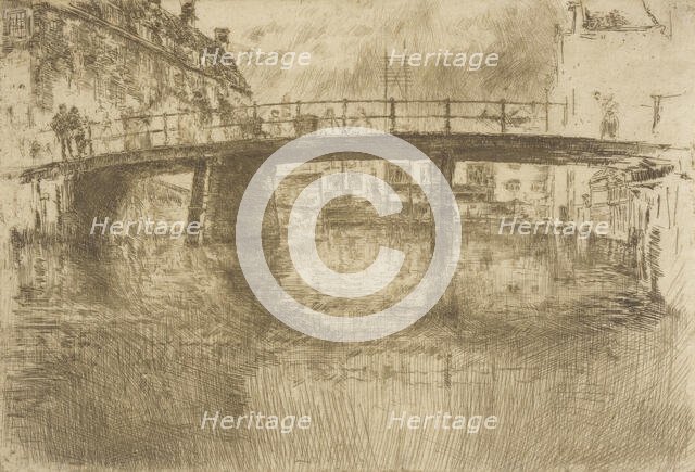 Bridge, Amsterdam, 1889. Creator: James Abbott McNeill Whistler.