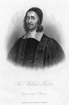 Richard Baxter (1615-1691), English Puritan, church leader and theologian, 19th century.Artist: Samuel Freeman
