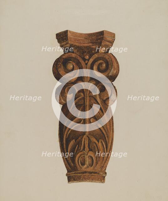 Leaf and Scroll, c. 1938. Creator: Thomas Dooley.