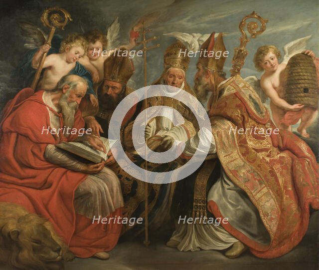 The Four Fathers of the Latin Church. Creators: Jacob Jordaens, Workshop of Jacob Jordaens.