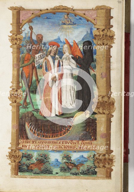 Allegory of Death (Book of Hours), c. 1510. Artist: Master of Jacques de Besançon (active 1500-1515)