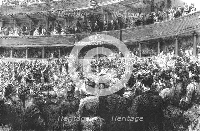 'Performance of M. Gounod's "Mors Et Vita" before the Queen at the Albert Hall', 1886.  Creator: Unknown.