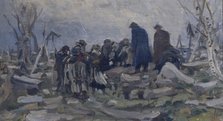 A Peasant Funeral. Artist: Tvorozhnikov, Ivan Ivanovich (1848-1919)