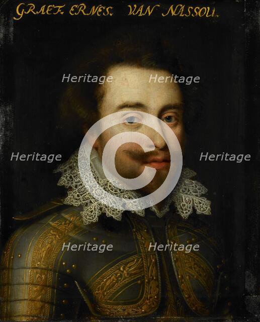Portrait of Johan Ernst I (1582-1617), Count of Nassau-Siegen, c.1609-c.1633. Creator: Workshop of Jan Antonisz van Ravesteyn.