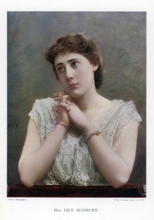 Lily Hanbury, English stage actress, 1901.Artist: W&D Downey