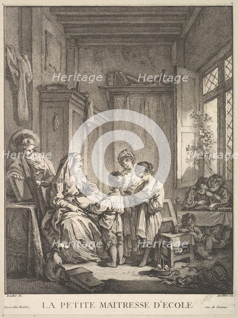 The Little Schoolmistress, mid to late 18th century. Creator: A. J. Defehrt.