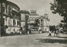 'Strand Road, Rangoon. - Post Office, Imperial Bank of India. Custom House in distance', 1900. Creator: Unknown.