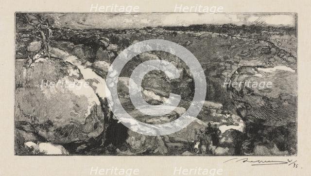 Fontainebleau Forest: The Cirque of Long-Rocher , 1888. Creator: Auguste Louis Lepère (French, 1849-1918).