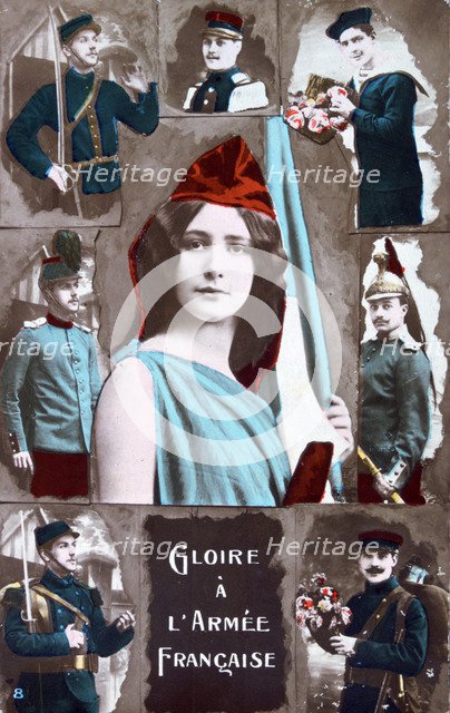 French WWI postcard, 1914-1918. Artist: Unknown