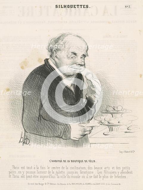 L'habitué de la boutique de Félix, 19th century. Creator: Honore Daumier.