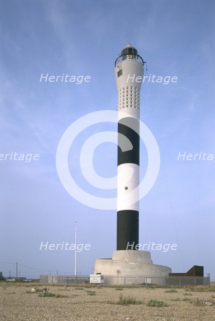 Dungeness lighthouse, Shepway, Kent, 1997. Artist: N Corrie