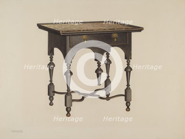 Tea Table, 1940. Creator: Charles Henning.