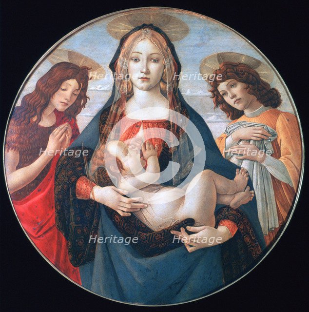 'The Virgin and Child with Saint John and an Angel', c1490. Artist: Sandro Botticelli