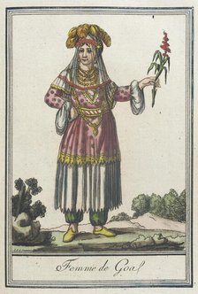 Costumes de Différents Pays, 'Femme de Goa', c1797. Creator: Jacques Grasset de Saint-Sauveur.