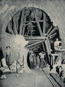 'Deadly Rock in the Simplon Tunnel', c1935. Artist: Swiss Federal Railways.