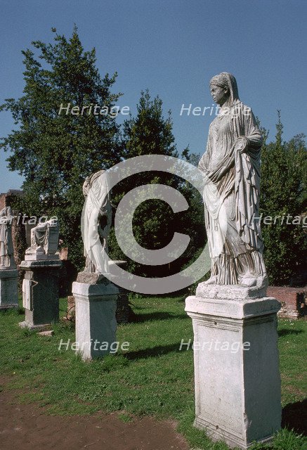Statues of Vestal Virgins, 1st century. Artist: Unknown