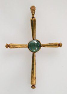 Pendant in the form of a Latin Cross, Byzantine style, late 19th-20th century (Byzantine style). Creator: Unknown.