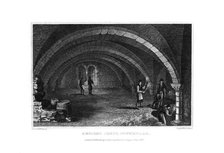 Ancient Crypt, Southwark, 1830.Artist: J Shury