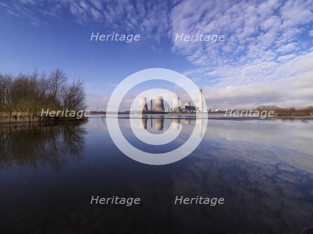 Fiddler's Ferry Power Station, Cuerdley, Warrington, 2021. Creator: James O Davies.
