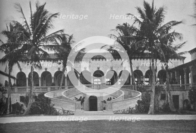 Front elevation of the clubhouse, Gulf Stream Golf Club, Palm Beach, Florida, 1925. Artist: Unknown.