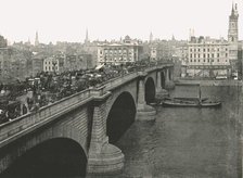 London Bridge looking North, 1895. Creator: London Stereoscopic & Photographic Co.
