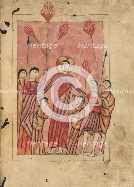 The Arrest of Christ; Gospel Book, 1583. Creator: Unknown.